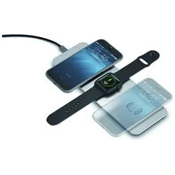 Terratec ChargeAIR All Ladestation (kabelloses Aufladen von Smartphones) silberfarben