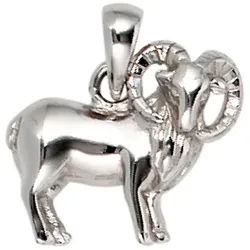 JOBO Sternzeichenanhänger Anhänger Sternzeichen, 925 Silber rhodiniert silberfarben