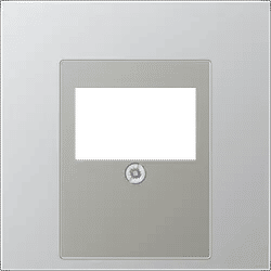 Jung AL2969T Abdeckung für TAE-Anschlussdosen 1-fach, Serie LS, Aluminium