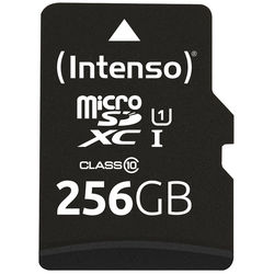 Intenso microSD Karte UHS-I Premium - 256 GB - MicroSD - Klasse 10 - UHS-I - 90 MB/s - Class 1 (U1)