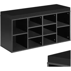 tectake® Schuhschrank, für 10 Paar Schuhe, 2 verstellbare Zwischenböden, 103,5 x 48 x 30 cm