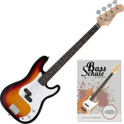 Rocktile Puncher E-Bass Sunburst + Schule Set