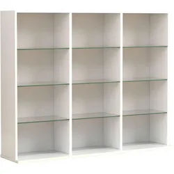 Mid.you Regal , Weiß , Holzwerkstoff , 9 Fächer , 102x82x23 cm , stehend , Wohnzimmer, Regale, Bücherregale
