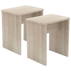 Mid.you Hocker , Sonoma Eiche , Holzwerkstoff , rechteckig , 40x45x30 cm , Stauraum , Wohnzimmer, Sessel, Hocker, Sitzhocker