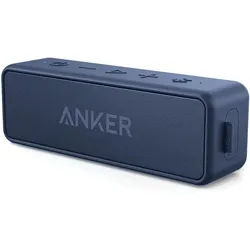 Anker SoundCore 2 Fantastischer Sound mit Dualen Bass-Treibern, 24h Akku Bluetooth-Lautsprecher 2 (Reichweite bis zu 20 m Bluetooth-Version 5.0 bis zu 24h Wiedergabezeit) blau