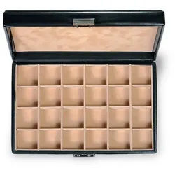 Sacher Schmucketui Ring- und Sammleretui, Handgefertigt in Deutschland schwarz