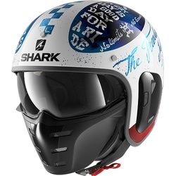 Shark S-Drak 2 Tripp In Jethelm, schwarz-weiss, Größe XS