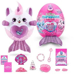 ZURU Plüschfigur Rainbocorns Serie 7 - Meerjungfrau Meribella Kätzchen - 28 cm