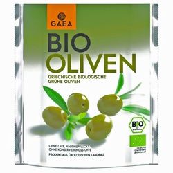 Gaea Greek Olives Bio Oliven grün 150 g