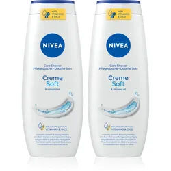 NIVEA Creme Soft pflegendes Duschgel vorteilhafte Packung 2 x 500 ml