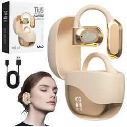 MOPUEA Bluetooth Kopfhörer Übersetzungs Kopfhörer Open-Ear-Kopfhörer Open-Ear-Kopfhörer (Clip-on Sport-Kopfhörer, Bluetooth 5.4, Offenes Ohrclip-Design, Echtzeit-Übersetzung in 144 Sprachen, Ohrhörer Übersetzergerät für Übung, Büro, Alltag, Arbeit, Reisen)