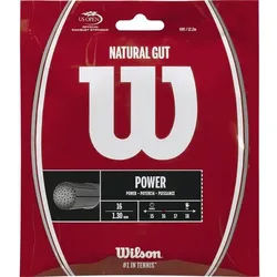 WILSON NAT GUT 16 TENNIS RKT STRING, NATURAL, 1