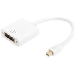 ASSMANN DisplayPort Adapterkabel mini DP-DVI 0.15m DP1.1a weiß