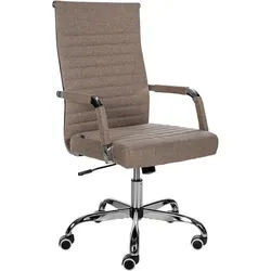 CLP Drehstuhl Stoff taupe , Taupe , Metall , 51x98x63 cm , Büromöbel, Bürostühle, Drehstühle
