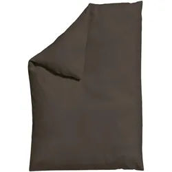 Schlafgut Bettdeckenbezug , Dunkelbraun , Textil , Uni , 135-140x200 cm , Textiles Vertrauen - Oeko-Tex®, AZO-frei, Bsci, Oeko-Tex® Standard 100, Oeko-Tex® Made IN Green , pflegeleicht, atmungsaktiv, bügelleicht, schadstoffgeprüft, weiche und anschmiegsame Oberfläche, bio , Heimtextilien, Bettwäsche & Leintücher, Bettwäsche, Jersey-bettwäsche
