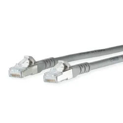 METZ CONNECT Patchkabel Cat.6A AWG 26, LSOH, grau, 7 m