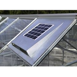 VITAVIA Solar-Dachventilator »Solarfan«, BxHxt: 61 x 5,5 x 61 cm - silberfarben
