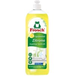 Frosch Zitronen Spülmittel, fettlösend, Kräftige Reinigung für glänzendes Geschirr, 750 ml - Flasche