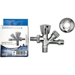 Profi Kombi-Eckventil 1/2 Zoll x 10 mm Kombieckventil Eckventil Zweiwegeventil