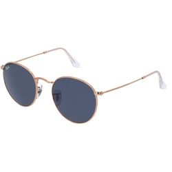 Ray-Ban RB 3447 Herren-Sonnenbrille Vollrand Rund Metall-Gestell, Gold