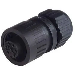 Hirschmann ICON Leitungsdose sw CA 6 LD