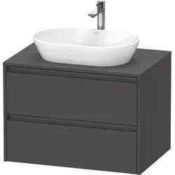 Duravit Ketho.2 Konsolenwaschtischunterbau wandhängend Graphit Matt 800x550x568 mm - K24895049490000 K24895049490000