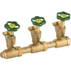 Kompaktverteiler Sanitär 1'' DVGW-geprüft 2-fach DN 25 1 1/4''x1 1/2''