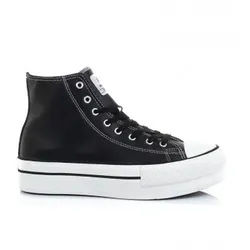 Victoria für Damen. 1061107 Chicago Pantoffeln Schwarz-Höhe Plateau: 4cm (40), Wohnung, 3 bis 5 cm, Schnürsenkel, Lässig, Kunstleder
