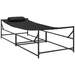 vidaXL Gartenliege 199 x 80 x 50,5 cm Garten Sonnenliege - Anthrazit - 200x74x73 cm - Sta schwarz
