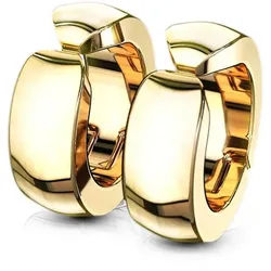 Order & Smile Schmuck Paar Ohrclips Fake Creolen Ohrclips: Ohrringe ohne Ohrlöcher goldfarben