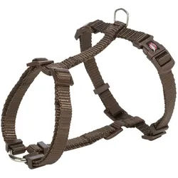 TRIXIE Premium H-Geschirr, L: 60–87 cm / 25 mm, haselnuss