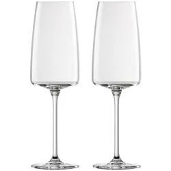 ZWIESEL GLAS Serie VIVID SENSES Sektglas leicht & frisch 2 Stück Inhalt 388 ml