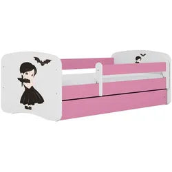 Raumhirsch Furniture Kinderbett ohne Schublade – Jugendbett BABYDREAMS Kinderzimmer rosa