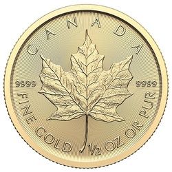 1/2 Unze Gold Maple Leaf 2024