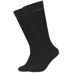 camano Unisex Kniestrümpfe ca-soft 2er Pack - black - 39-42