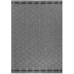 Novel Outdoorteppich , Grau , Textil , Raute , rechteckig , 80x150 cm , Oeko-Tex® Standard 100 , pflegeleicht , Teppiche Und Böden, Teppiche, Outdoorteppiche