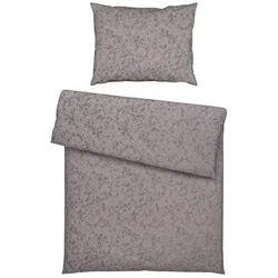 Curt Bauer Bettwäsche , Grau , Textil , Blätter , 140x200 cm , Oeko-Tex® Standard 100, Oeko-Tex® Made IN Green , bügelleicht , Heimtextilien, Bettwäsche & Leintücher, Bettwäsche