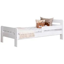 Bett Bennet mit Rausfallschutz ca. 90x200 cm Weiß