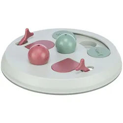 TRIXIE Cat Activity Flip Board, Ø 23 cm, hellgrau / beere / pink