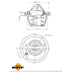 NRF Thermostat, Kühlmittel 725182 für Ford