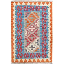 Rugtales Teppich Kelim Gashgai 125x84cm, Rechteck, Handgemachtes Unikat, nachhaltig und fair gefertigt grau