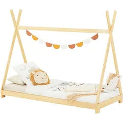 Idimex Tipibett Elin 90X190 Cm , Naturfarben , Holz , Kiefer , Mode , 90x190 cm , FSC Mix , Babymöbel & Kindermöbel, Kinderzimmer & Jugendzimmer, Kinderbetten, Spielbetten
