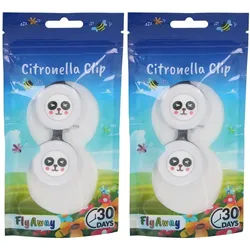 FlyAway® Citronella-Clip Panda Duopack