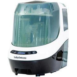 Baby Brezza Dampfsterilisator , Schwarz, Weiß , Kunststoff , 24x38.7x46 cm , BPA-frei, Ce , automatische Abschaltfunktion, für breit- und schmalhalsige Flaschen geeignet, Ventilationssystem , Füttern, Babykostwärmer & Sterilisatoren
