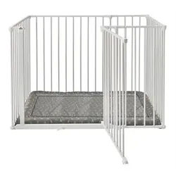 Baby Dan Laufgitter , Weiß , Metall , 102x70.5 cm , Babymöbel & Kindermöbel, Babyzimmer, Laufgitter