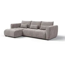 ECKSOFA SORENO 4-Sitzer, dunkelbeige