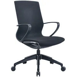 Novel Drehstuhl , Schwarz , Metall, Kunststoff, Textil , Drehkreuz , 60x96-106x58 cm , Büromöbel, Bürostühle, Drehstühle