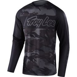 Troy Lee Designs SE Pro Air Vox Camo Motocross Jersey, schwarz, Größe S