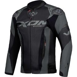 Ixon Vortex 3 Motorrad Lederjacke, schwarz-grau, Größe 2XL