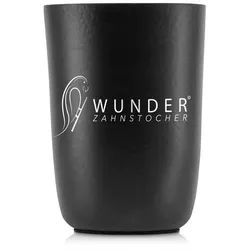 Wunder Zahnstocher Mundpflegecenter Wunder Zahnstocher Aluminium Becher für Zahnstocher in schwarz